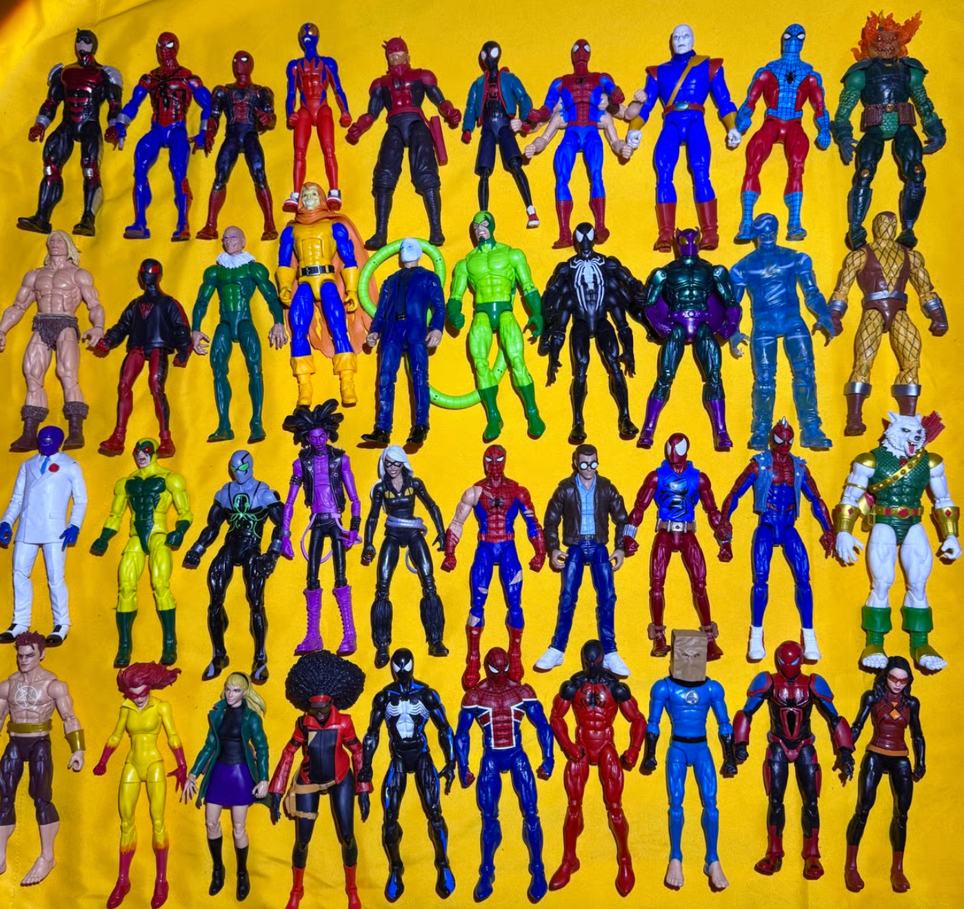 Marvel Legends Spider-Man & Venom – Retro Classic Cartoon – Loose Figure