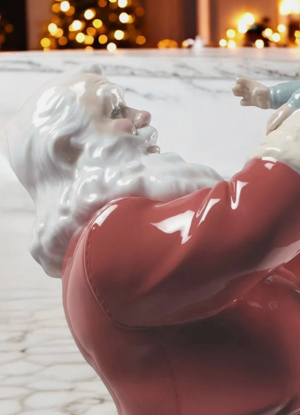 Lladro Christmas Set – Santa & Christmas Tree Figurines