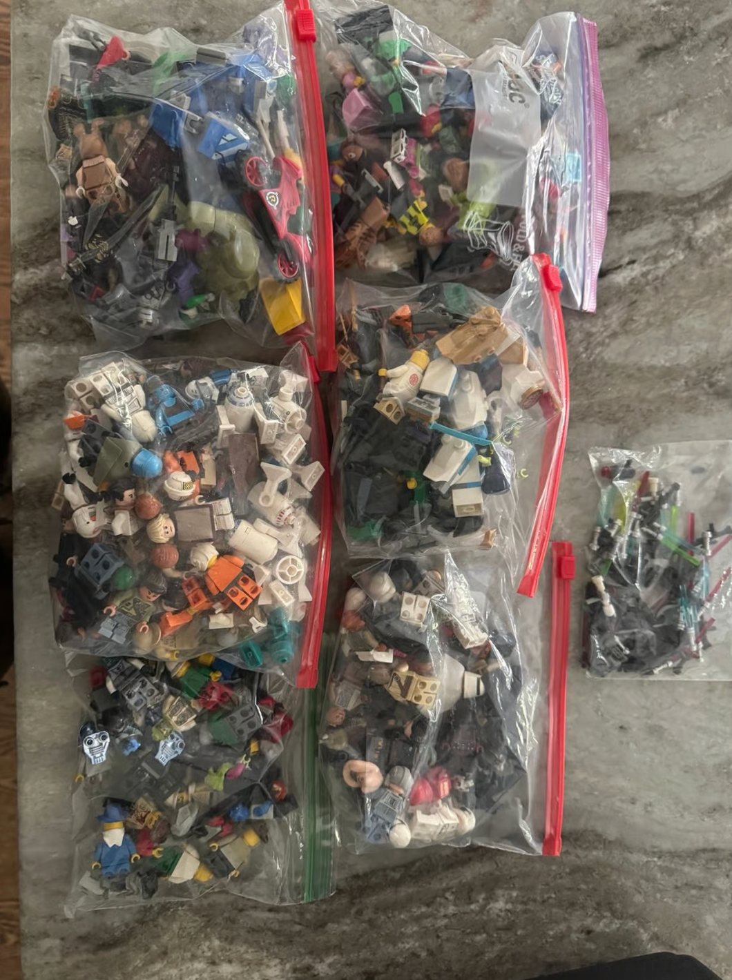 LEGO Minifigure Lot – Rare Mix Star Wars, Marvel, DC, Ninjago + Darth Revan Included