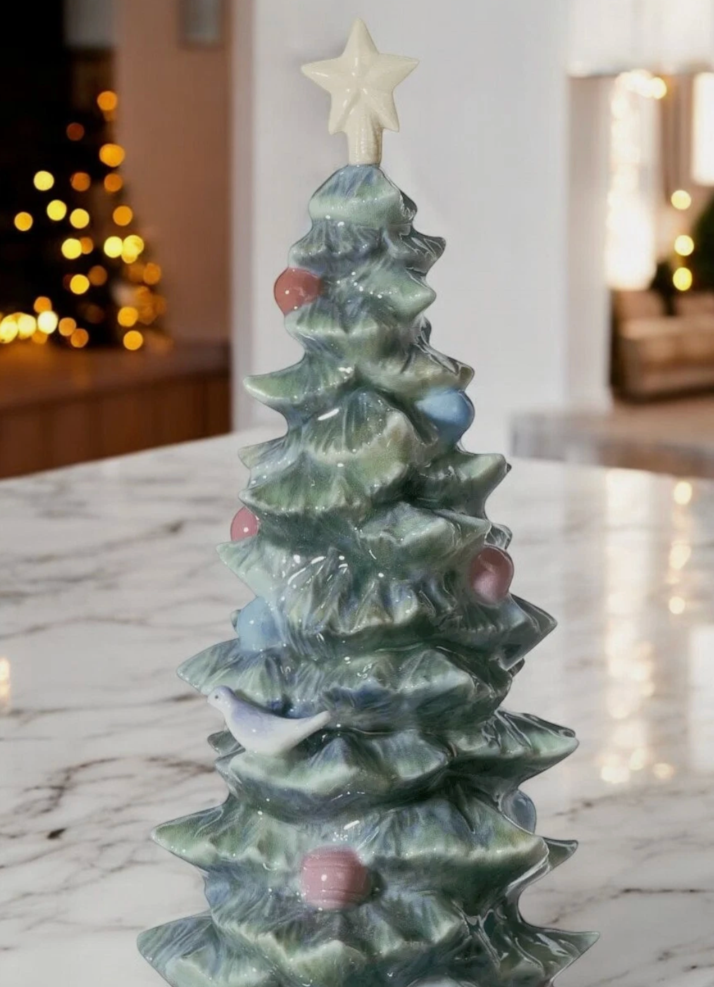 Lladro Christmas Set – Santa & Christmas Tree Figurines