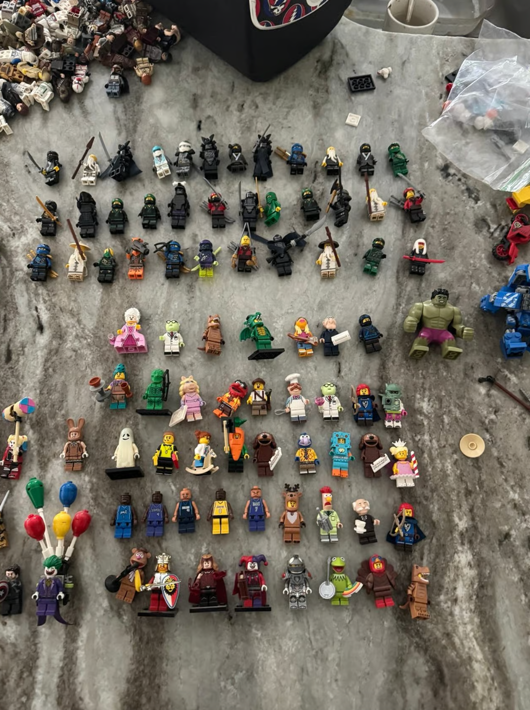LEGO Minifigure Lot – Rare Mix Star Wars, Marvel, DC, Ninjago + Darth Revan Included