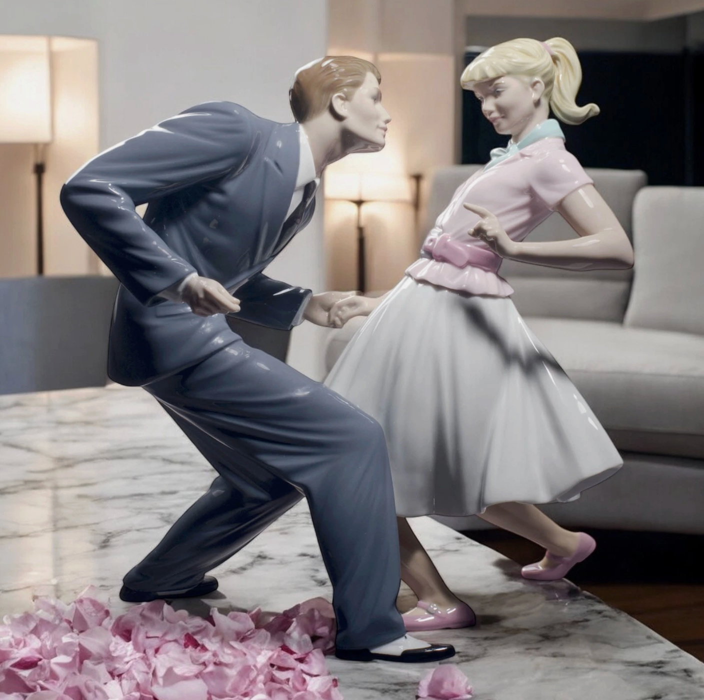 Lladro “Let’s Swing” Couple Figurine 01008752 – Limited Edition, Retired