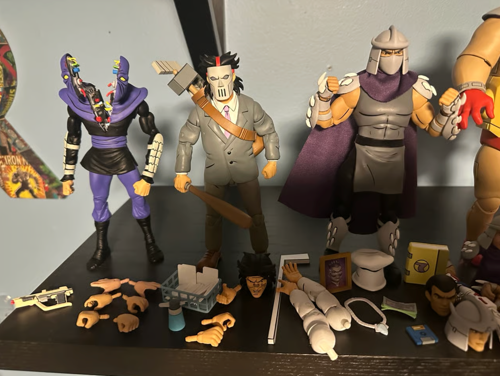 NECA TMNT Lot – 11 Pizza Club Figures – Shredder, Casey Jones & More – Complete Set