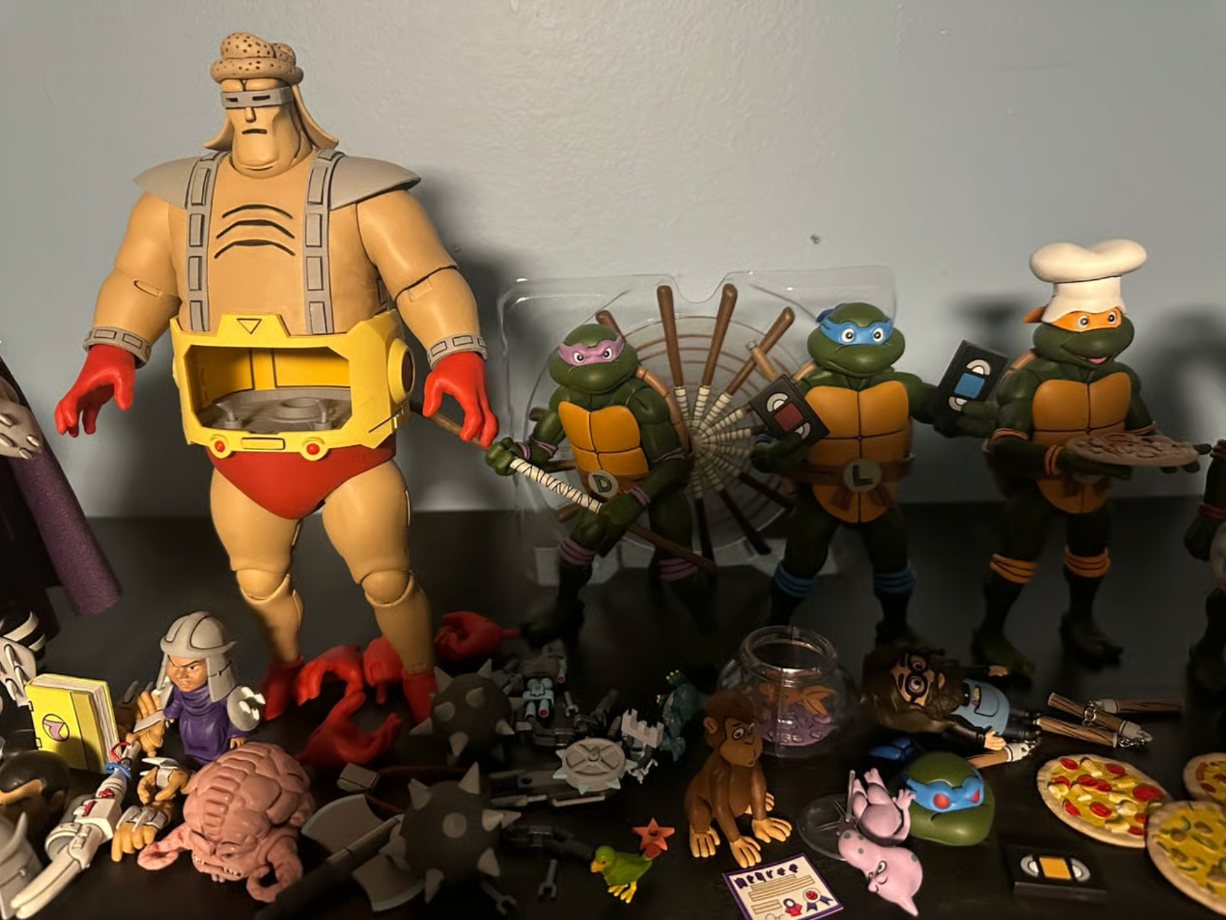 NECA TMNT Lot – 11 Pizza Club Figures – Shredder, Casey Jones & More – Complete Set