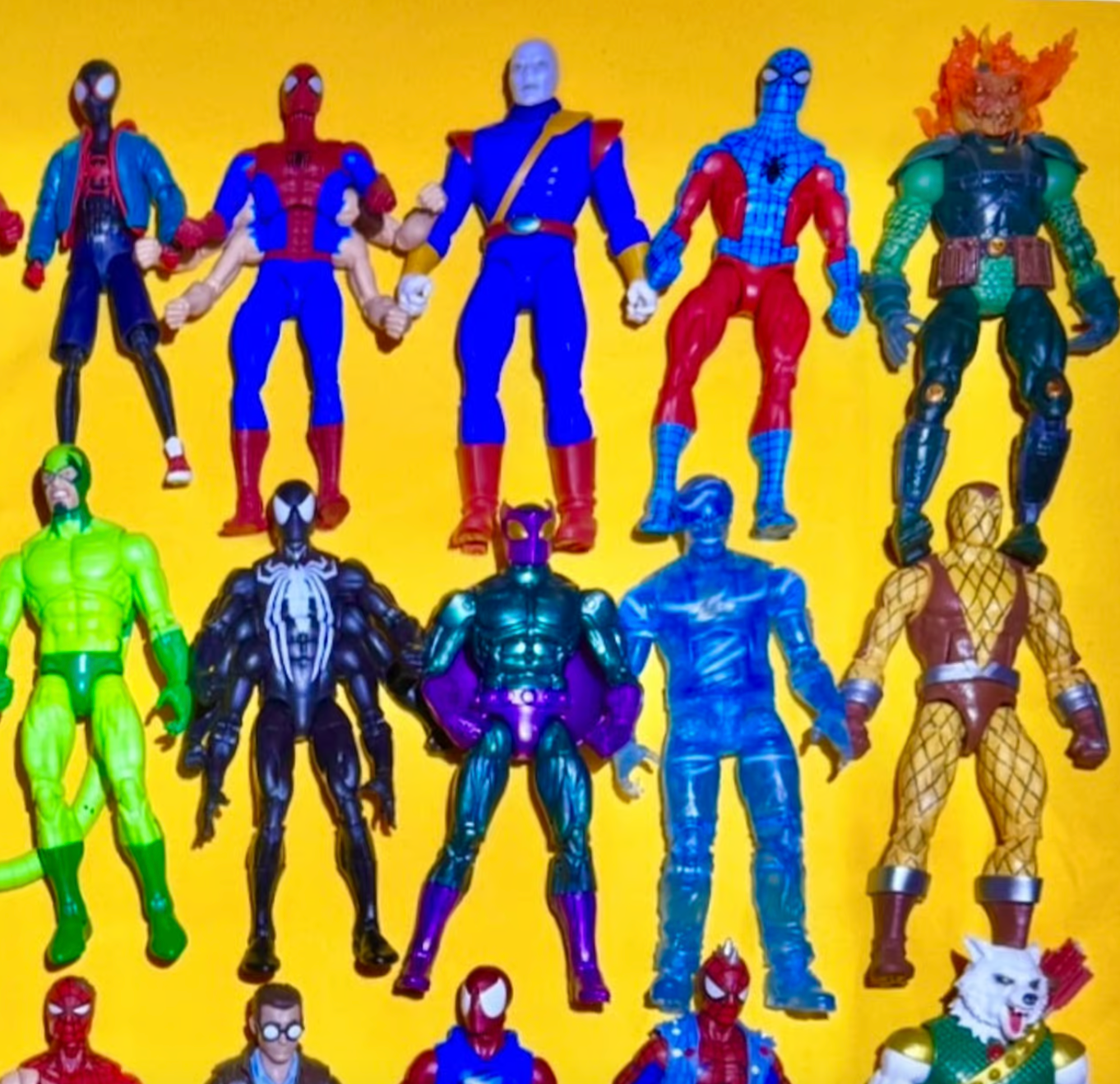 Marvel Legends Spider-Man & Venom – Retro Classic Cartoon – Loose Figure