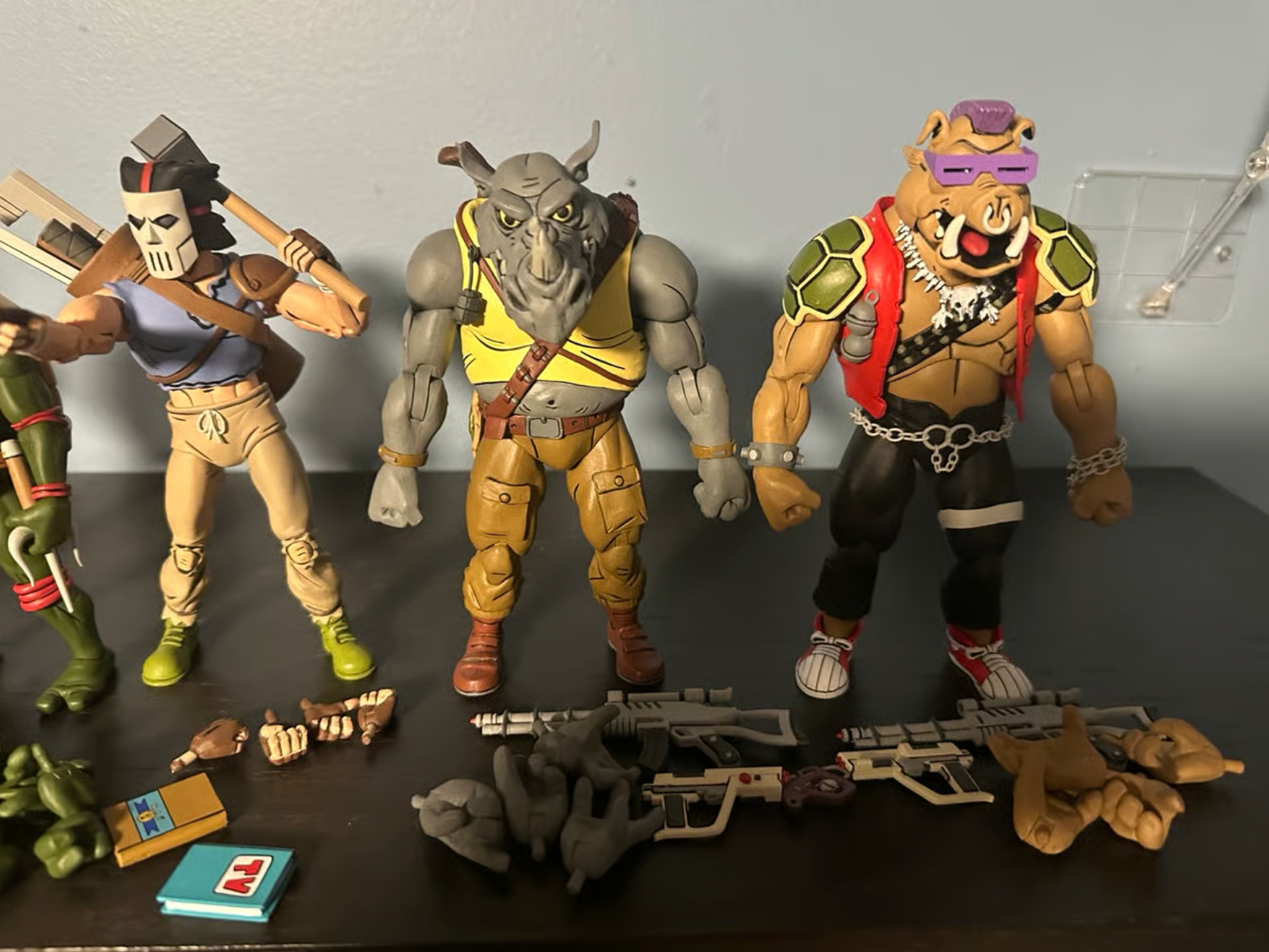 NECA TMNT Lot – 11 Pizza Club Figures – Shredder, Casey Jones & More – Complete Set